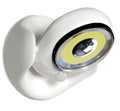 Atomic Angel white induction light with ABS plastic housing measuring 13.3 by 9.8 by 15.8 centimetres