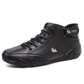 Men's high top octopus shoes in microfiber with rubber sole, available in khaki, grey, black, and green colours