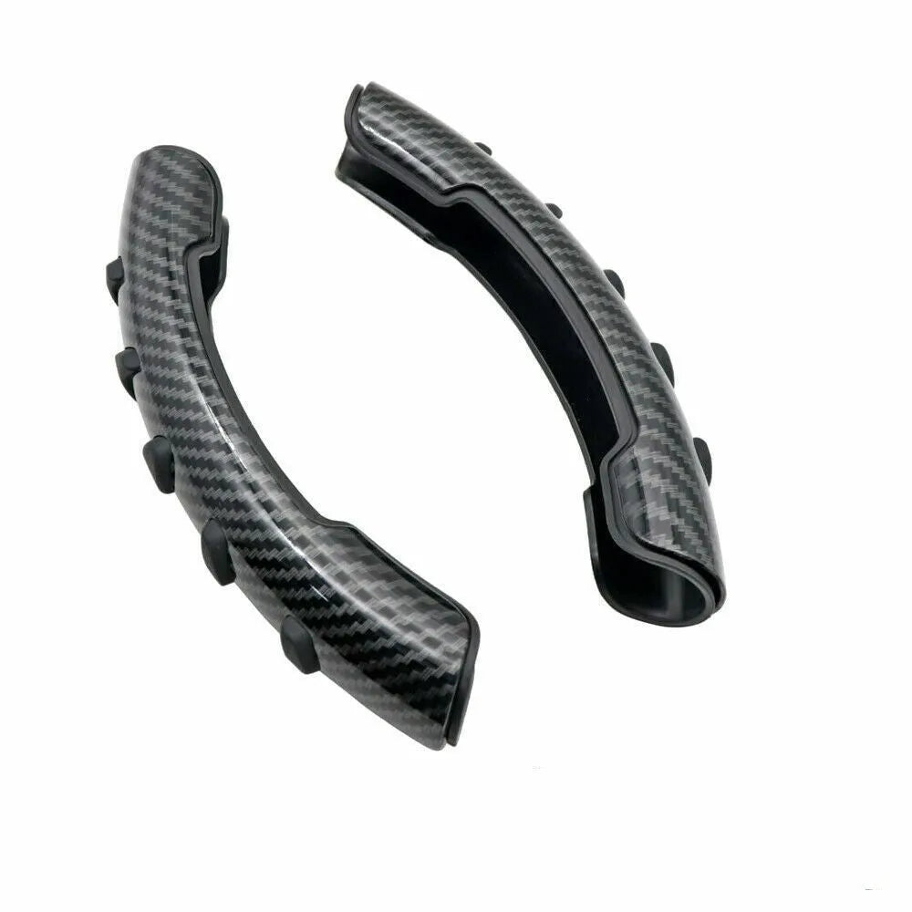 Fibreglass steering wheel anti-skid sleeve in carbon fibre black for 38cm diameter wheels