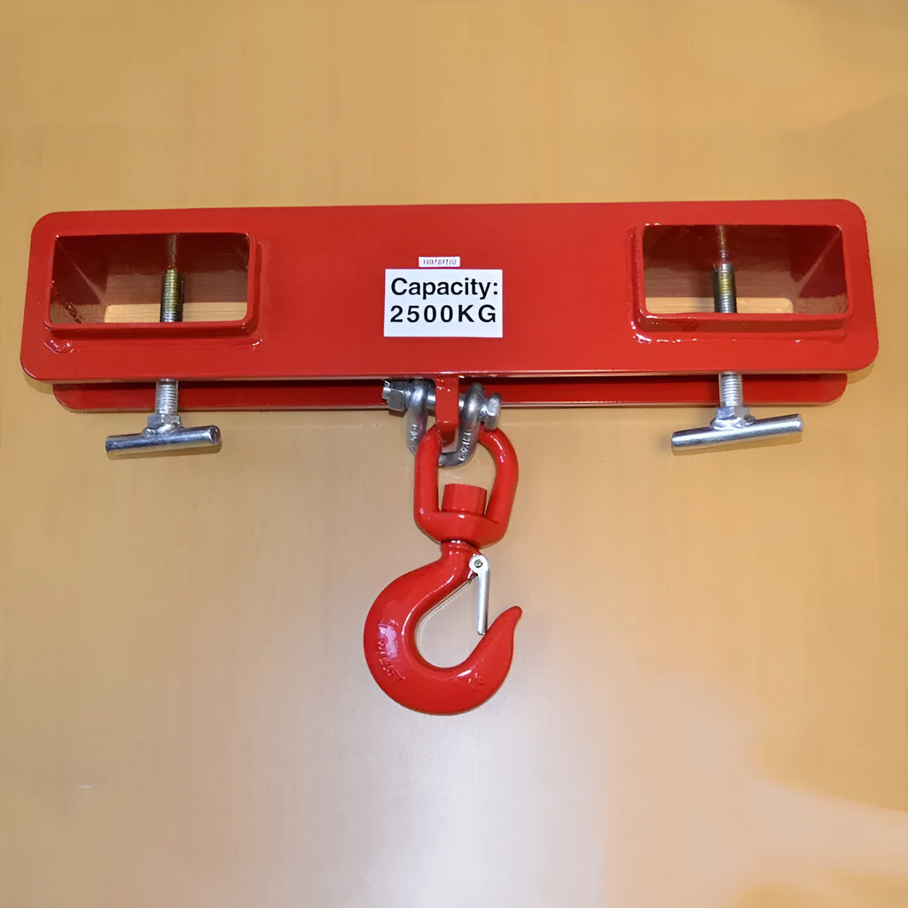 MK forklift crane hook with rotatable head and safety locking device, made of iron