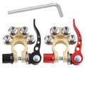 Thickened brass car battery pile head quick disassembly clip connector positive 17.5mm-19.1mm negative 15.9mm-17.5mm
