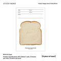 Today's Happy Series sticky notes pad in one of four colour themes, showing 120x80mm size.