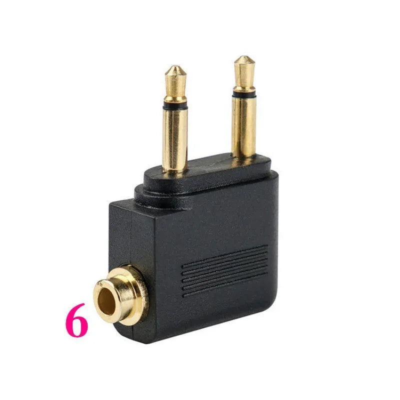 Black Bluetooth 5.4 audio adapter with 3.5mm plug for wireless conversion of wired audio devices
