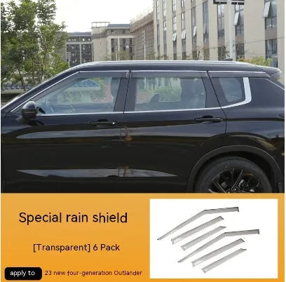 2023 Mitsubishi Outlander window deflectors in engineering plastic