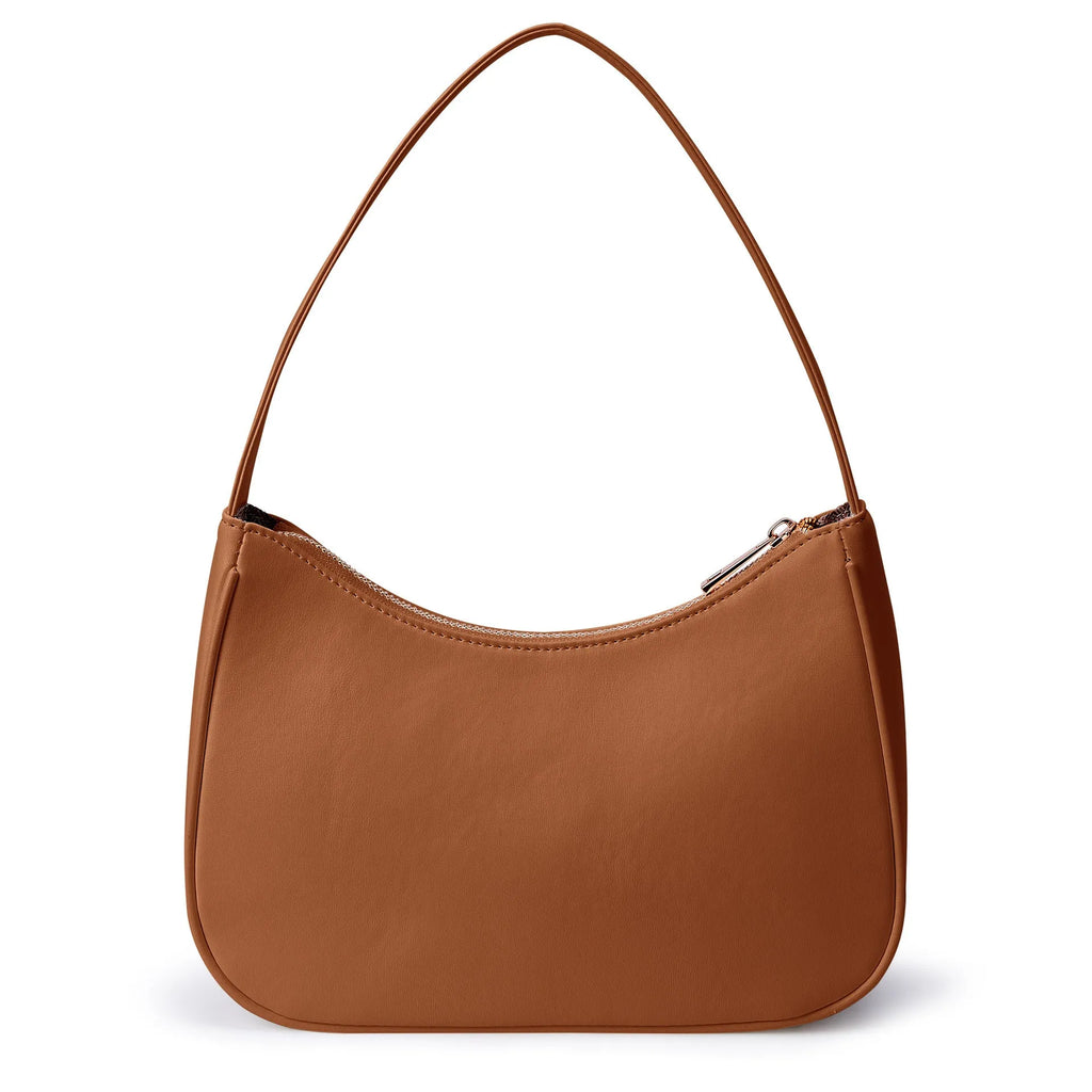 Retro style waterproof shoulder bag made from PU leather in various colour options