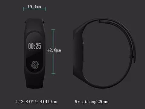 Motion intelligent hand ring showing heart rate monitoring and waterproof design in multiple colour options
