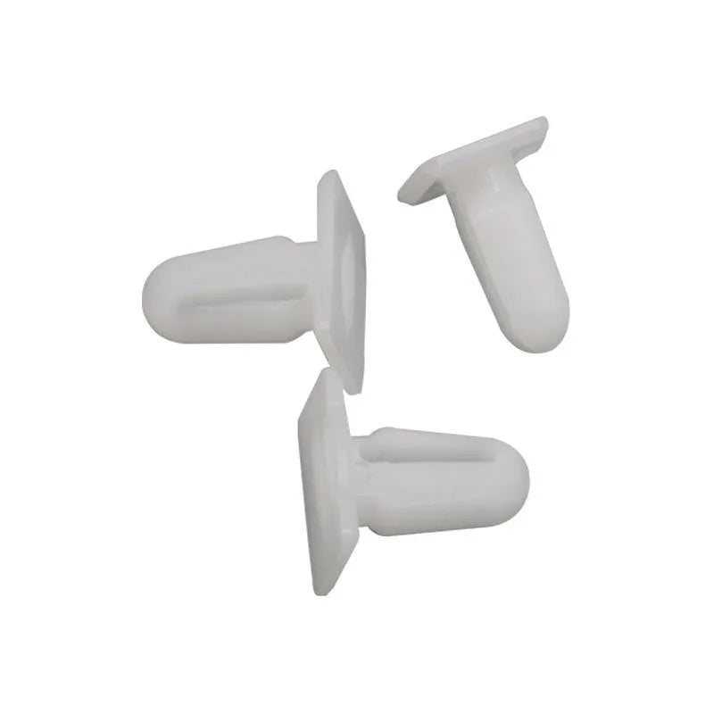 Set of 60 PA66 plastic automobile interior trim panel clips in D318 style.