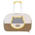 Foldable cat backpack carrier in blue colour with breathable Oxford cloth construction and 15 jin capacity