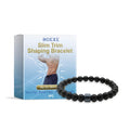 Men's bracelet made of glass and black gallstone, a single-piece body shaping wristband.
