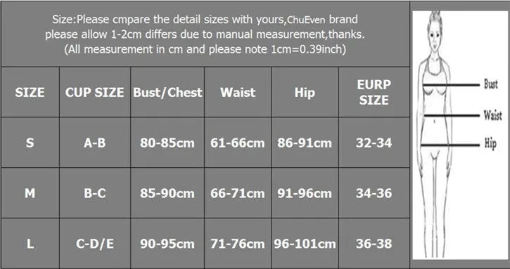 Red women's split swimsuit with printed design for swimming and water sports