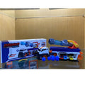 Children's battery-powered catapult shell transport truck in plastic with music and sound effects