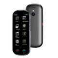 Black multi-language simultaneous interpretation translator with lanyard and charging cable for business use.
