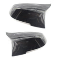 BMW 3 Series 4 Series modified horn rear-view mirror shells in paint bright black finish