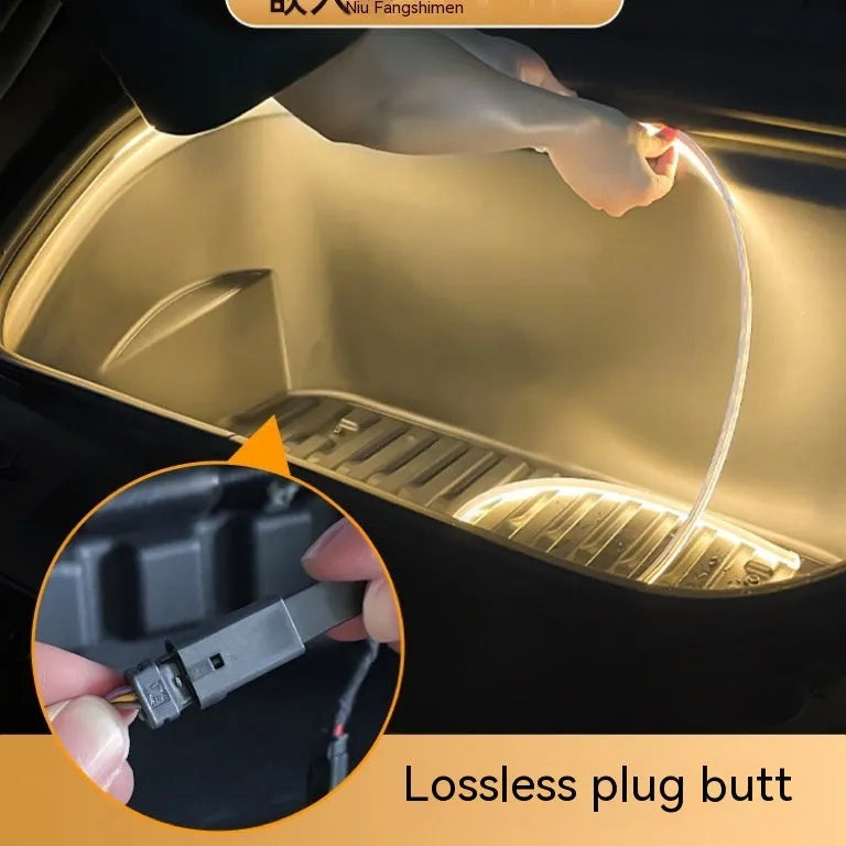 Tesla Model 3/Y centre console backup box LED atmosphere light kit in silicone housing