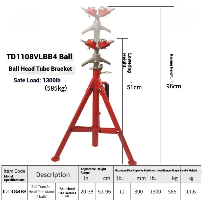 V-head pipe bracket for steel pipe support with ball configuration options