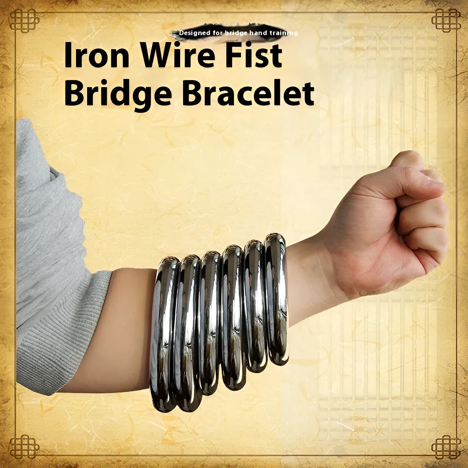 Wing Chun iron arm skill carbon steel training ring in three sizes for martial arts practice