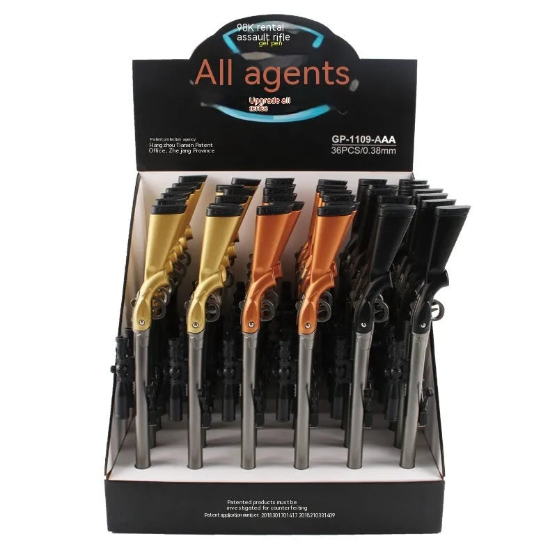 Marvel Eating Chicken 98K Sniper Rifle plastic gel pen with 0.5mm tip and black refill