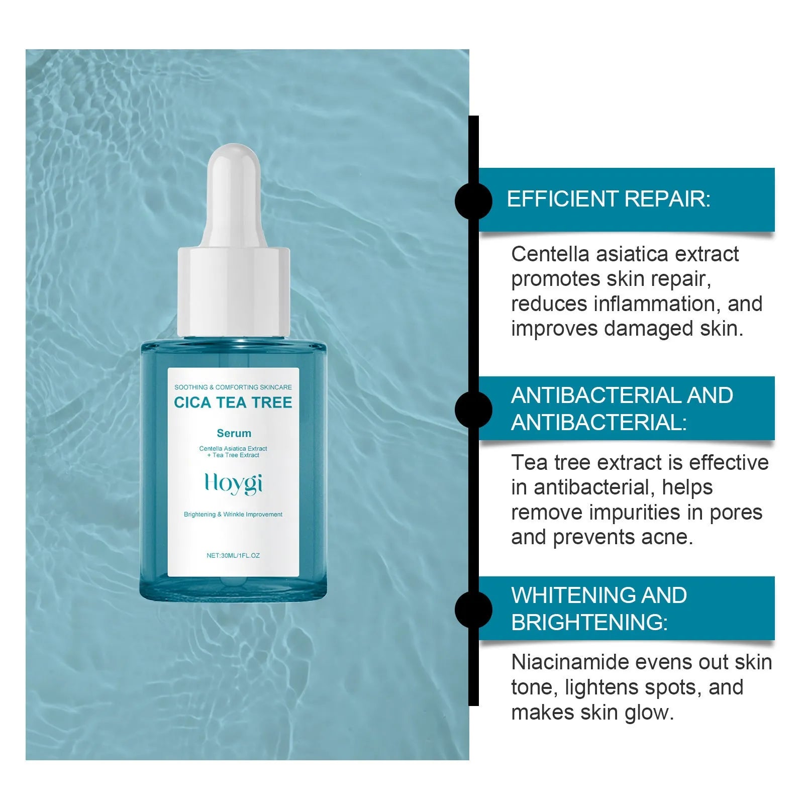 Centella Asiatica Firming Care Solution 30ml bottle for hydrating and moisturising facial skin treatment
