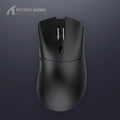Attack Shark wireless three-mode mouse in black, red or white colours for laptop gaming and office use