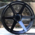 18-inch low-lying wide-sided concave car wheel modification in aluminium alloy with single tyre