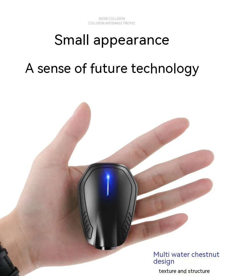 Black ABS plastic car ambient light laser projector for general vehicle fitment.