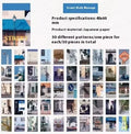 Japanese style printed art notebook with 50 paper sheets in colour romantic moment