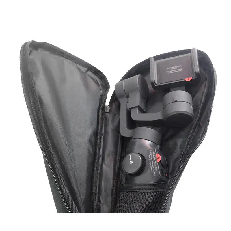 Black cloth storage bag for mobile phone stabilizer and camera gimbal accessories
