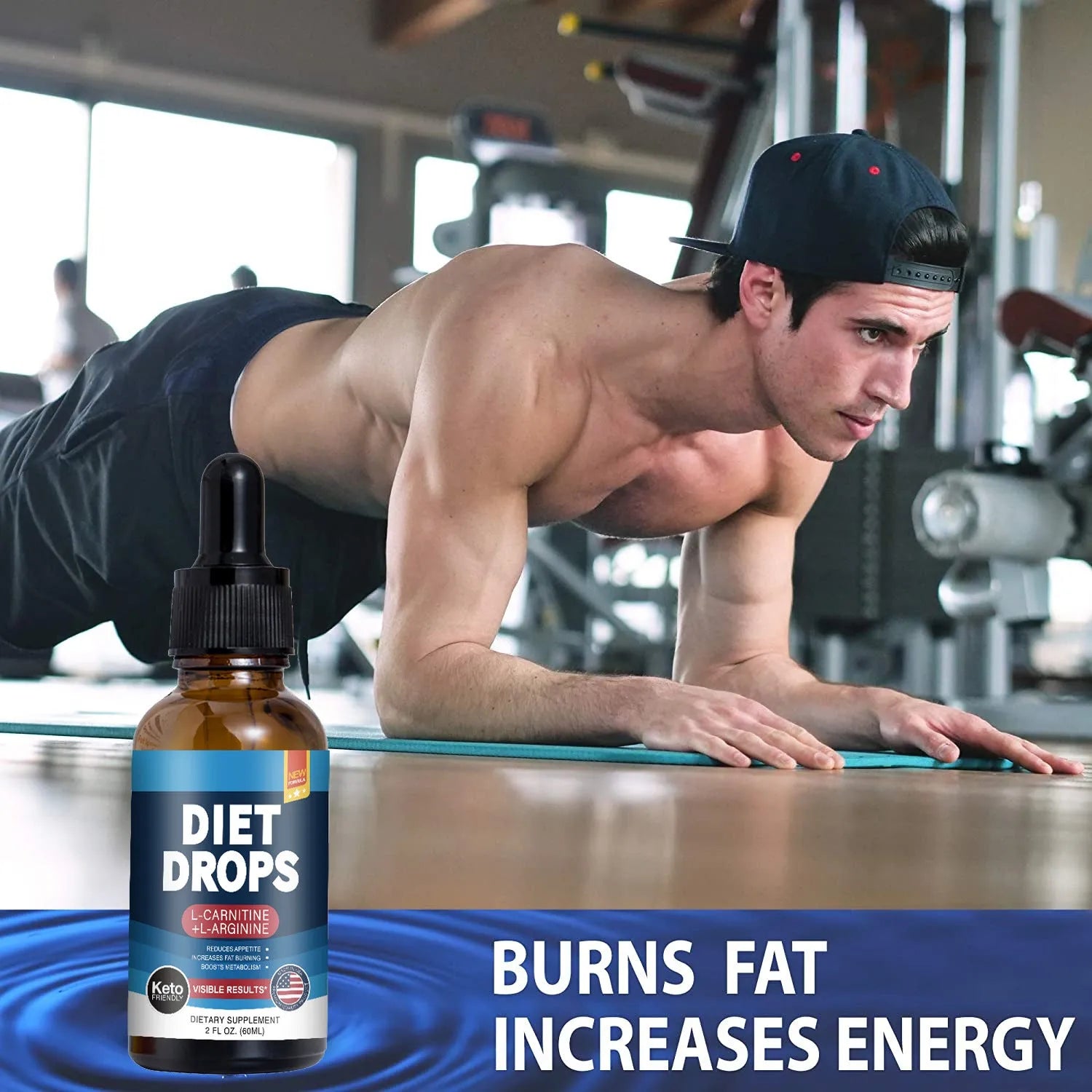 60ml bottle of ketone drops dietary supplement with refrigeration storage requirements