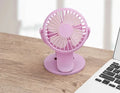 Small USB rechargeable clip fan in white colour with brushless motor design