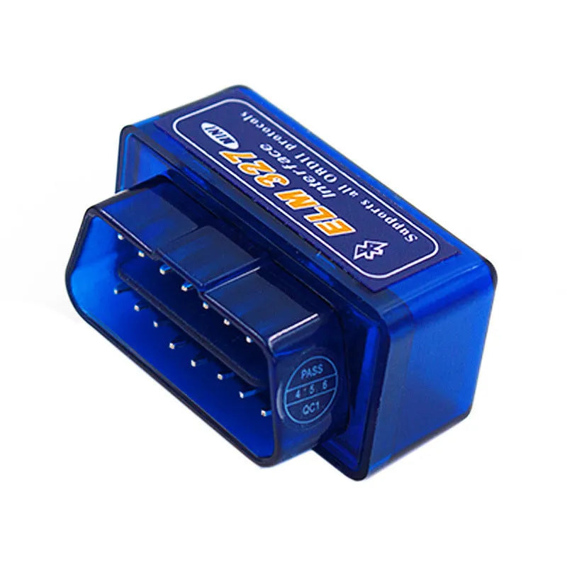 ELM327 dual-mode Bluetooth OBD2 automotive diagnostic scanner with compact design