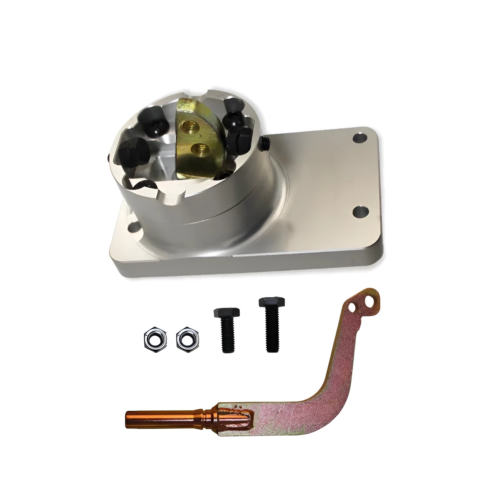 Silver aluminium alloy short shifter gear lever kit for Horten vehicles
