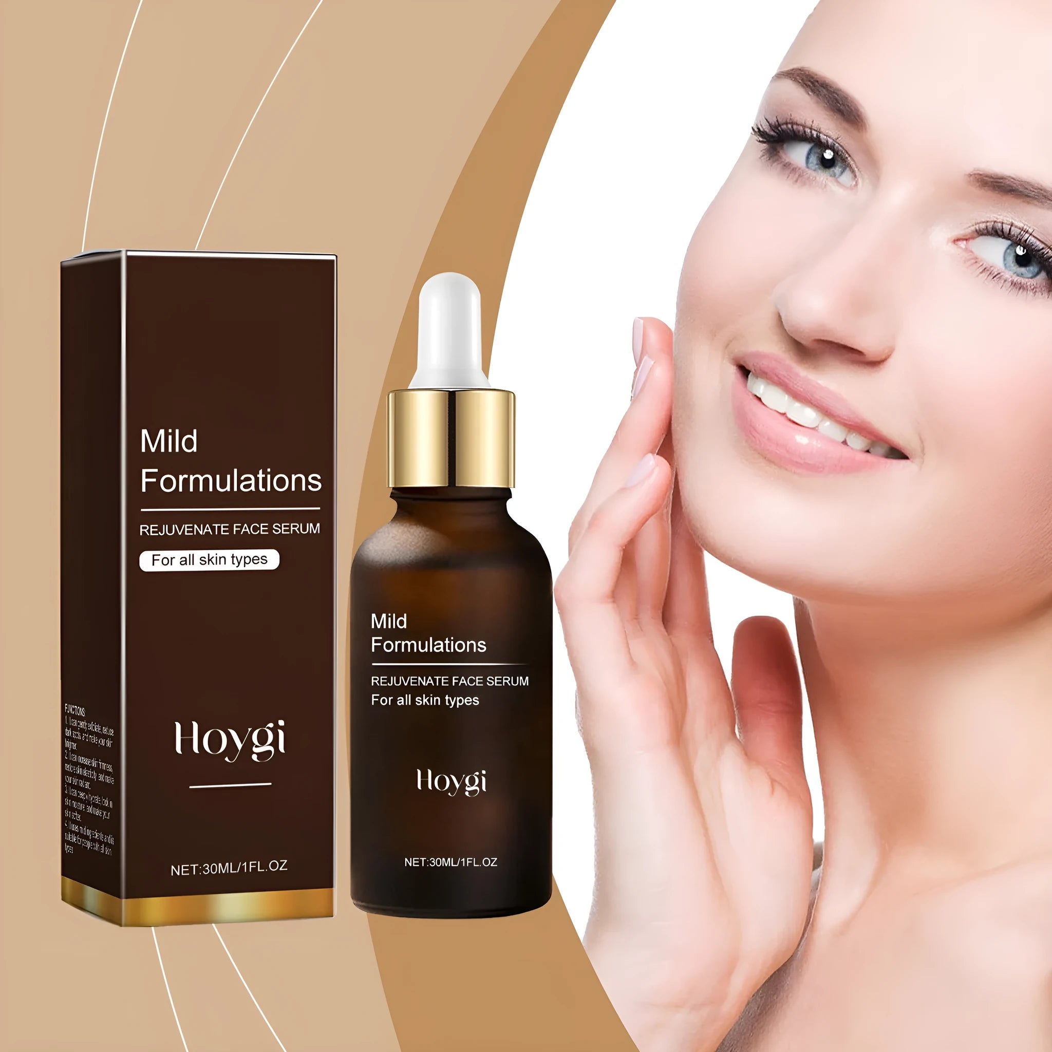 30ml facial skin care essence bottle with hydrating arbutin collagen hyaluronic acid formula