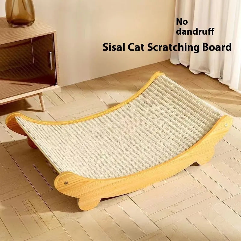 Sisal cat scratch board with natural blanket surface in small and large size options