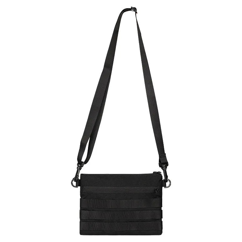 Black Oxford cloth outdoor kit with 18x3.5cm dimensions for military fans