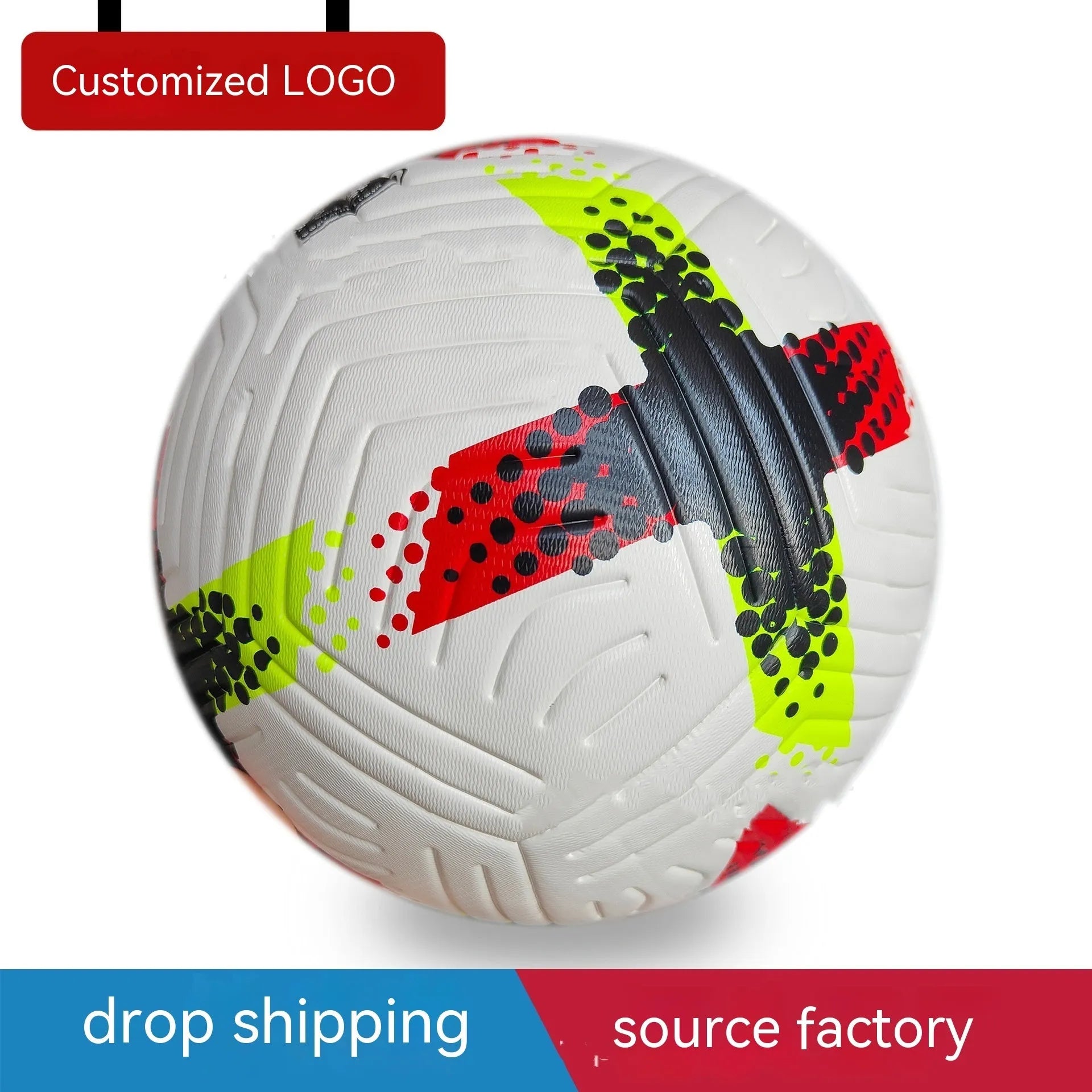 Fluorescent green size 5 football for club training and league matches