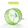 21cm plastic parrot running wheel toy in transparent, green, grey, orange or purple colours