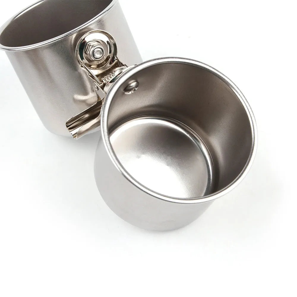 Stainless steel outdoor bird feeder with food container in natural silver finish