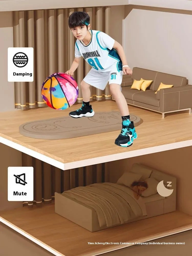 Silent basketball soft plastic indoor sports ball for children aged 0-3 years