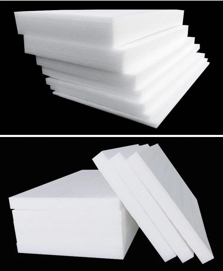 White EPE pearl cotton high-density foam board measuring 2 metres by 1 metre