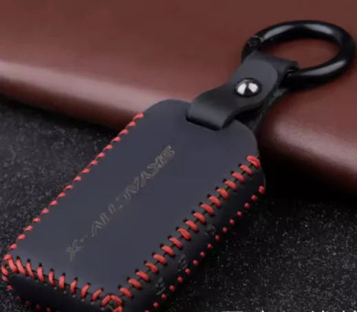 Angkesaila car leather key case in 3D carbon fibre pattern for Angkesaila model key fob