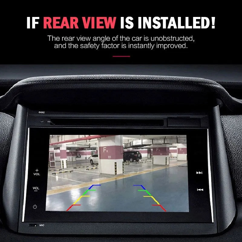 Small butterfly reversing camera in black with HD glass lens for car rear view