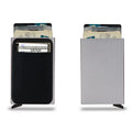 Aluminium alloy metal credit card holder with frosted finish in multiple colours