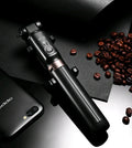 Aluminium alloy Bluetooth selfie stick with remote control and extendable phone clip
