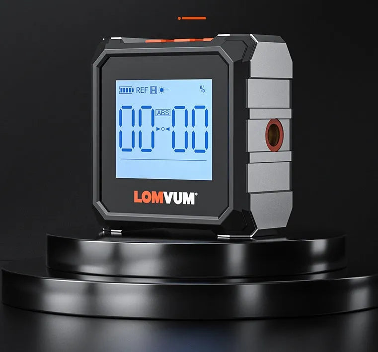 Digital laser infrared tape measure with inclinometer and alloy casing for engineering installations