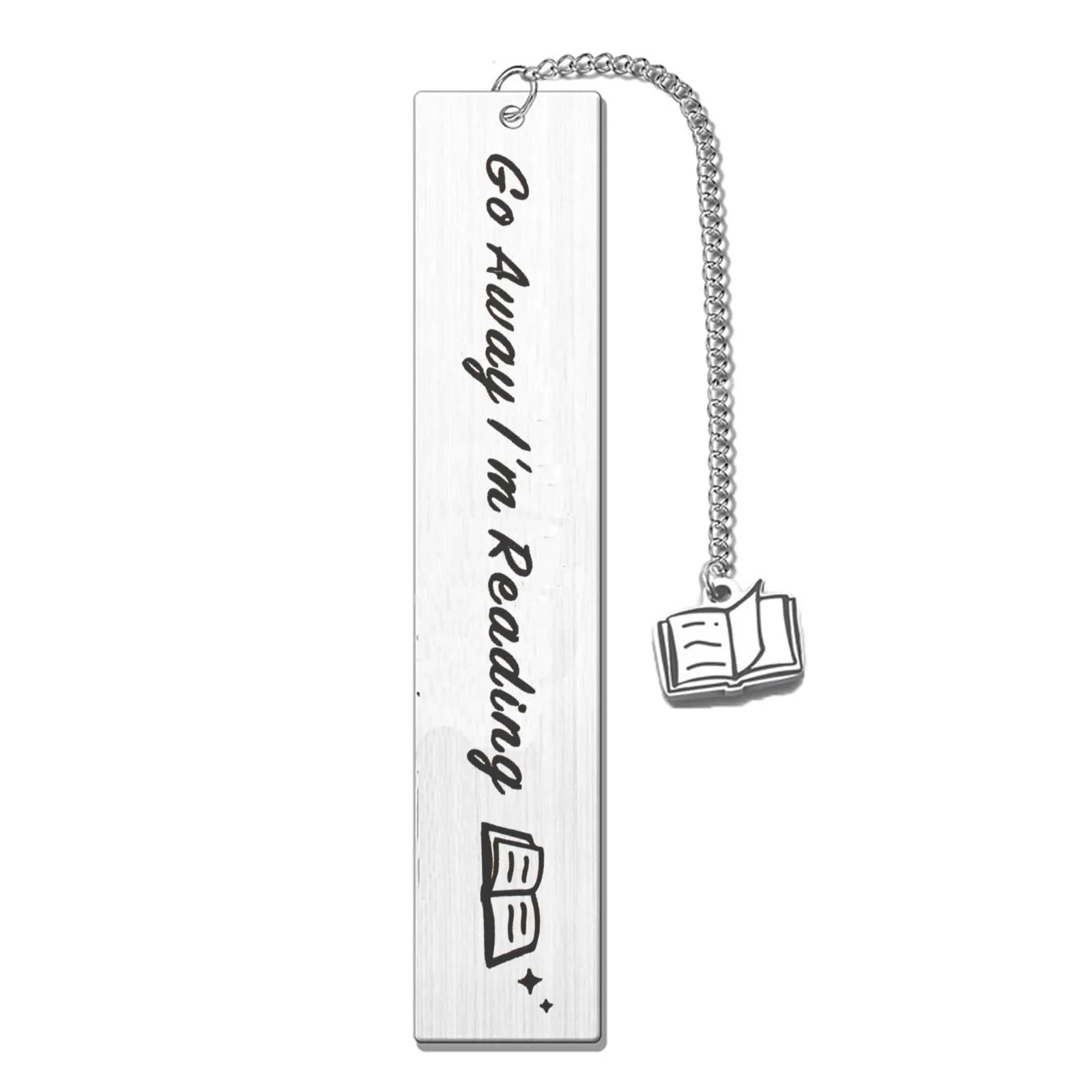 Stainless steel bookmark with tassel in choice of five colours