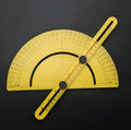 Plastic carpentry angle ruler tool with 180 degree scale and 30cm measurement arms