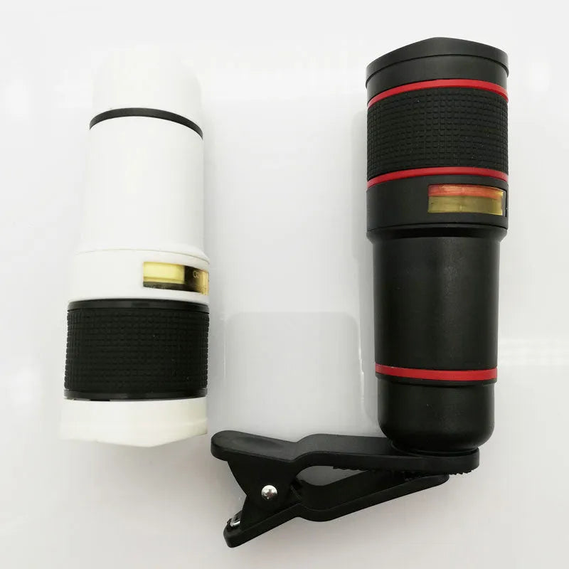 20x cell phone telescope lens in black with roof-type anti-sidelight design