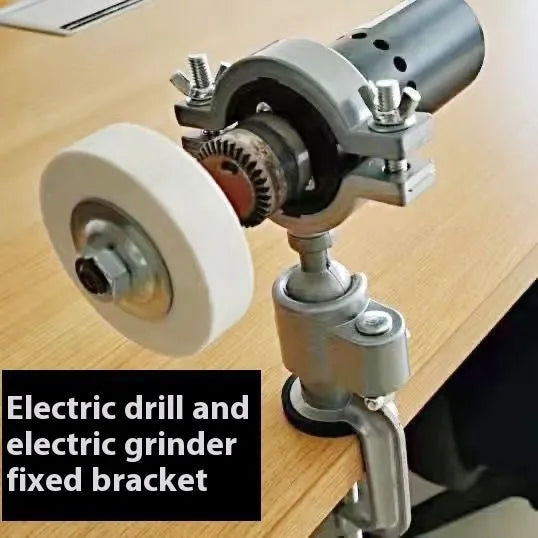 Bracket-type clamp-on bench vise with a 360-degree rotating head made from tungsten steel.