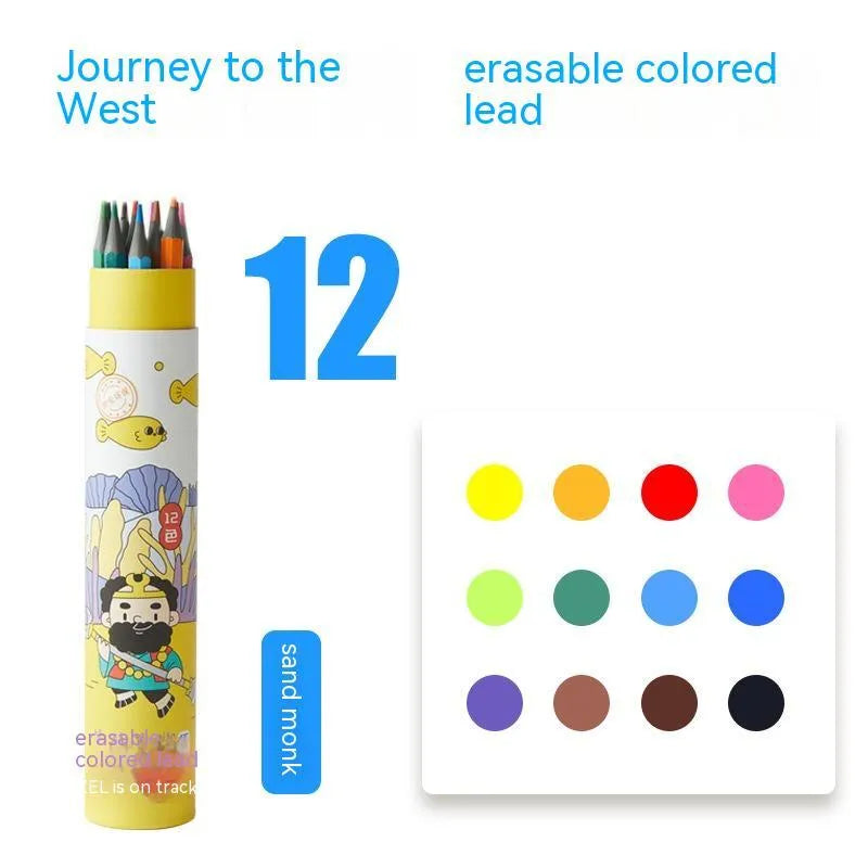 Zhenglin Sports Series colour pencils with paper barrel in multiple colour set configurations