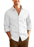 Men's knitted cardigan jacket in army green with lapel collar and long sleeves, slim fit polyester design